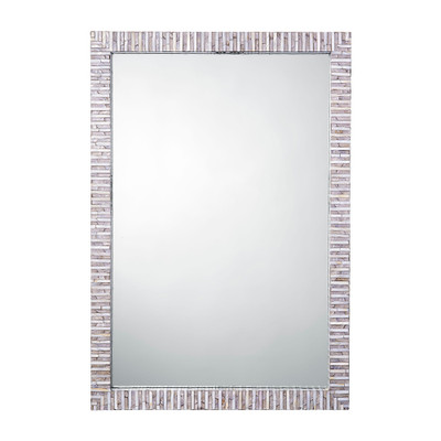 Jamie Young Marmont Mother of Pearl Rectangle Wall Mirror