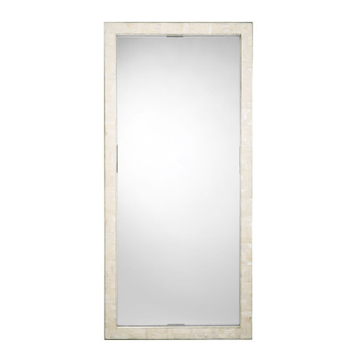 Jamie Young Monroe Mother of Pearl Rectangle Floor Mirror