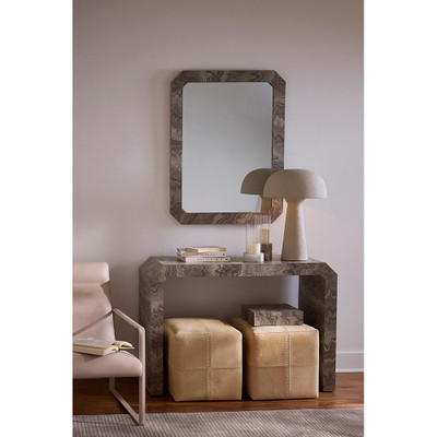 Jamie Young Ravine Wood Wall Mirror - Sand Grey