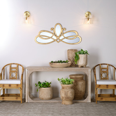 Jamie Young Scroll Mirror - Gold