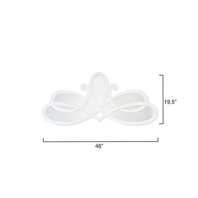Jamie Young Scroll Mirror - White
