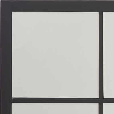 Jamie Young Tribecca Iron Grid Rectangle Wall Mirror - Black