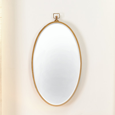 Jamie Young Wade Iron Mirror - Antique Brass