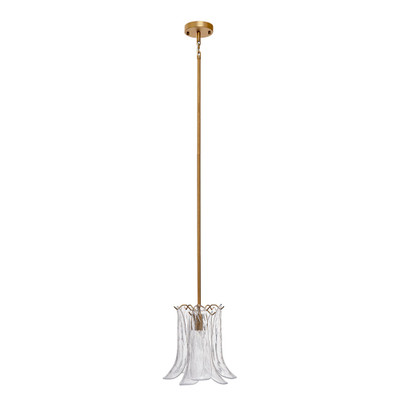 Jamie Young Cala 1-Light Blown Glass Pendant - Clear