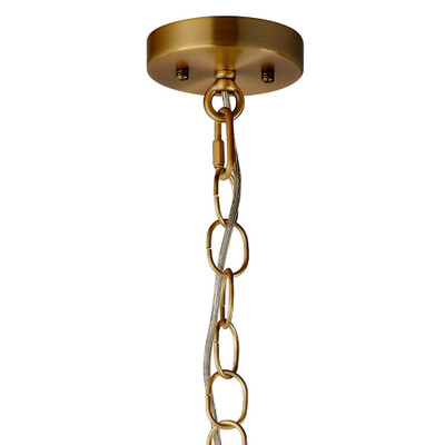Jamie Young Camber 1-Light Glass Pendant - Blue
