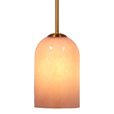 Jamie Young Holt 1-Light Glass Pendant - Pink