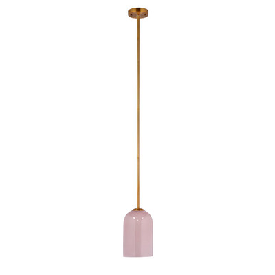 Jamie Young Holt 1-Light Glass Pendant - Pink