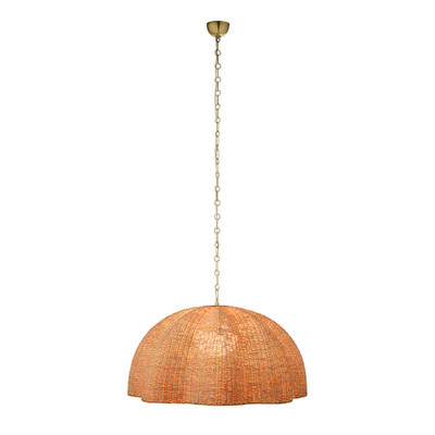 Jamie Young Rosemary 1-Light Natural Palm Leaf Pendant - Large