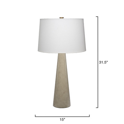 Jamie Young Alps Metal Table Lamp - Warm Grey