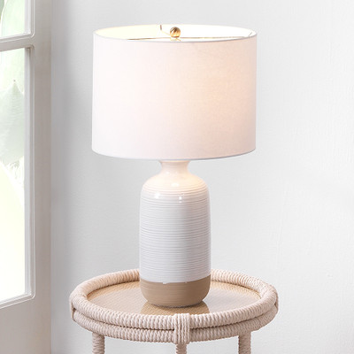 Jamie Young Ashwell Ceramic Table Lamp - White