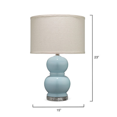 Jamie Young Bubble Ceramic Table Lamp - Blue