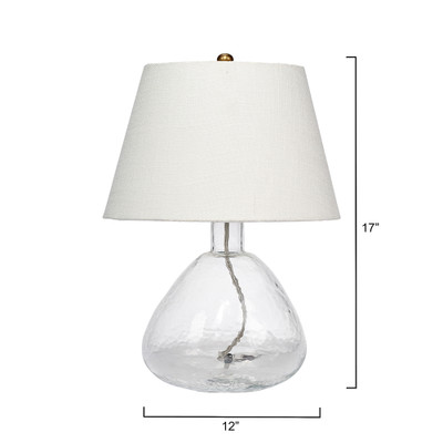 Jamie Young Demi Blown Glass Table Lamp - Clear