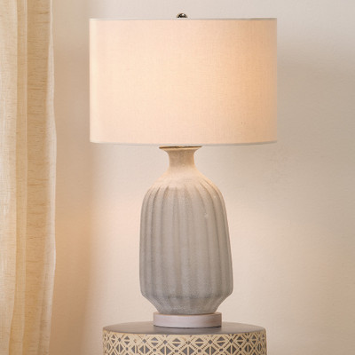 Jamie Young Frosted Glass Table Lamp - Grey