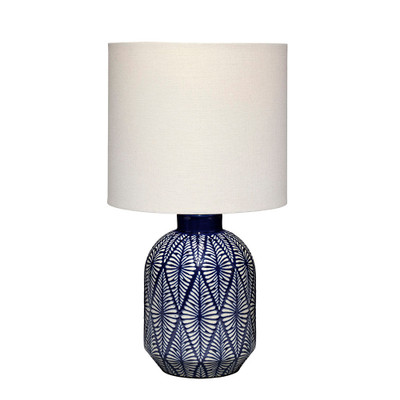 Jamie Young Highland Ceramic Table Lamp with Linen Shade