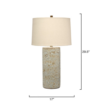 Jamie Young Lava Ceramic Table Lamp - Volcanic Cream
