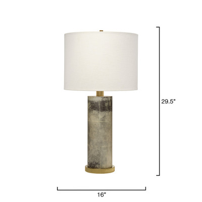 Jamie Young Rivet Vellum Table Lamp - Grey