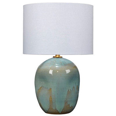 Jamie Young Salvador Ceramic Table Lamp with Linen Shade