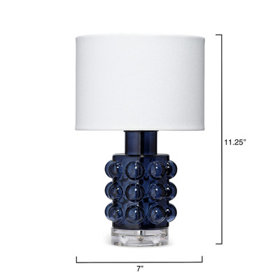 Jamie Young Seltzer Blown Glass Table Lamp - Blue