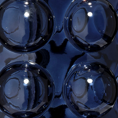 Jamie Young Seltzer Blown Glass Table Lamp - Blue