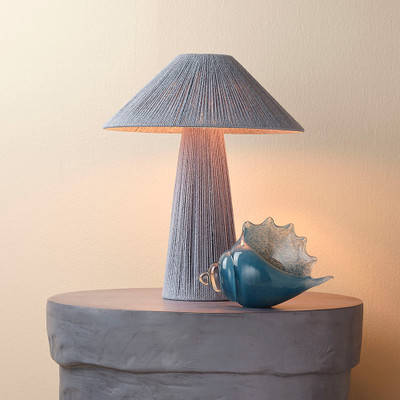 Jamie Young Tension Jute Table Lamp - Blue