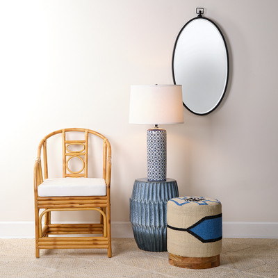 Jamie Young Vivian Ceramic Table Lamp - Blue