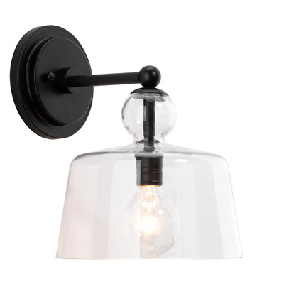 Jamie Young Hudson Glass Wall Sconce - Black