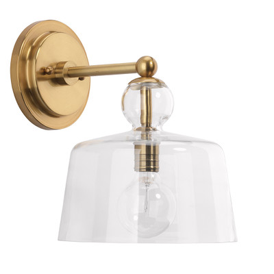 Jamie Young Hudson Glass Wall Sconce - Brass