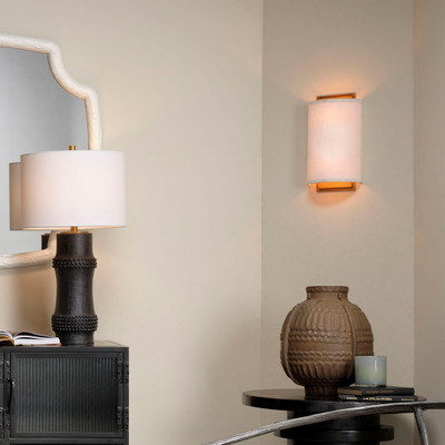 Jamie Young Riley Linen 1-Light Wall Sconce