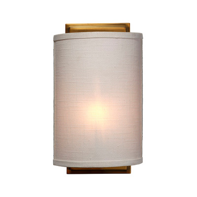 Jamie Young Riley Linen 1-Light Wall Sconce