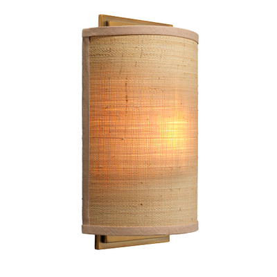 Jamie Young Riley Raffia 1-Light Wall Sconce