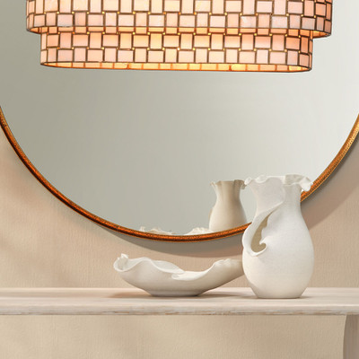 Jamie Young Whisper Porcelain Bowl - White