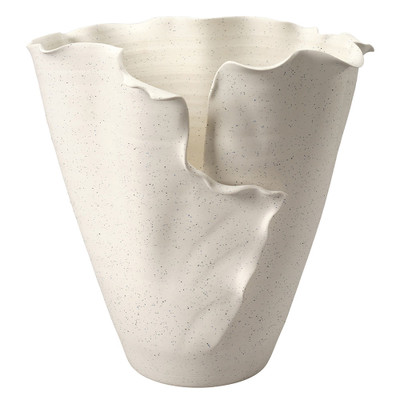 Jamie Young Flounce Porcelain Vase - White