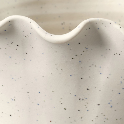 Jamie Young Flutter Porcelain Vessel - White