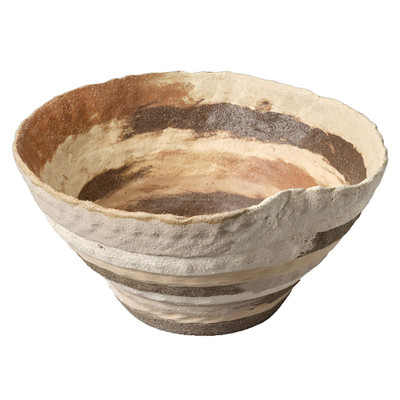 Jamie Young Textile Porcelain Bowl - Brown