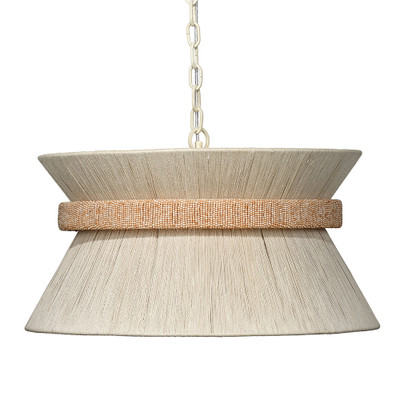 Jamie Young Corset 3-Light Chandelier - Off-White