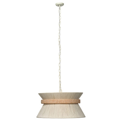 Jamie Young Corset 3-Light Chandelier - Off-White