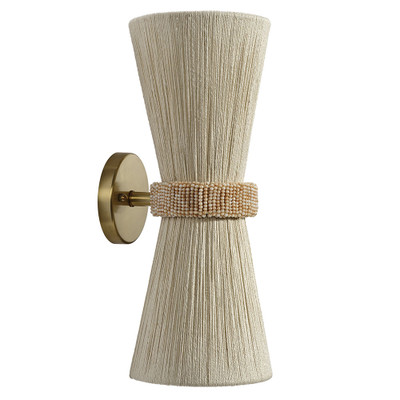 Jamie Young Corset 2-Light Wall Sconce - Off-White