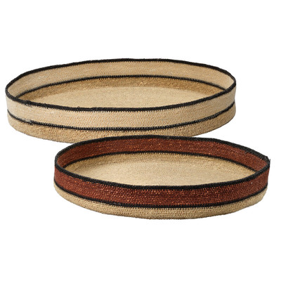 Jamie Young Scarab Seagrass Trays (Set of 2) - Natural