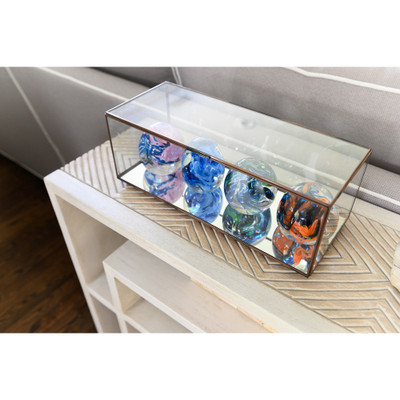 Worlds Away Medium Rectangular Box With Clear Glass