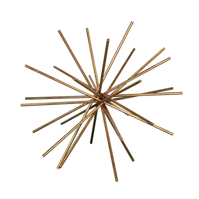 Urchin 16" Iron Asterisk In Gold Leaf