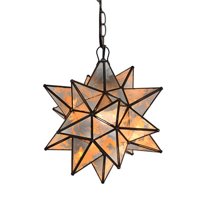 Worlds Away Medium Star Chandelier With Antique Mirror