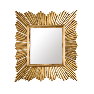 Raymond Extra Large Raymond Mirror In Gold Leaf