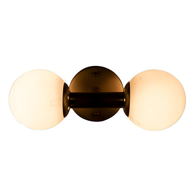 Noir Antiope Sconce - Antique Brass And Glass