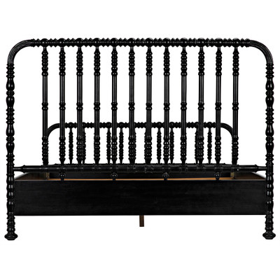 Noir Bachelor Bed - Eastern King - Hand Rubbed Black