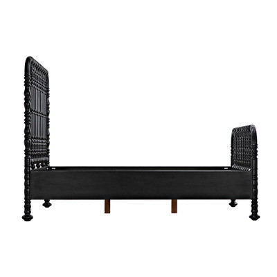 Noir Bachelor Bed - Queen - Hand Rubbed Black