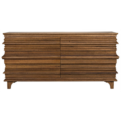 Noir Bernard 6 Drawer - Dark Walnut