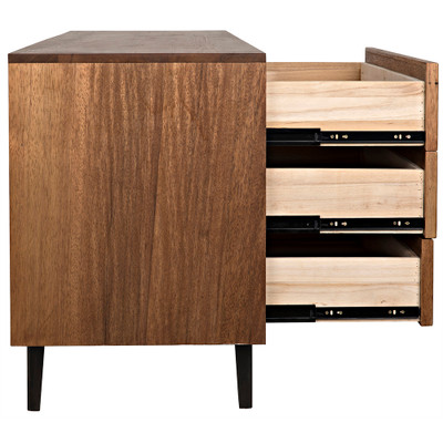 Noir Bourgeois Sideboard - Walnut And Steel