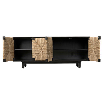 Noir Brook 4 Door Sideboard - Pale