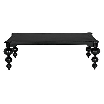 Noir Claudio Dining Table - Hand Rubbed Black