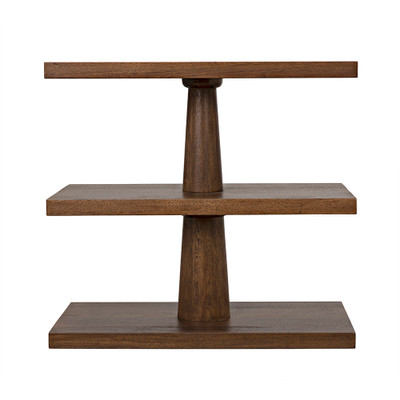 Fatima Side Table - Dark Walnut